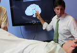At the Dana & David Dornsife Cognitive Neuroscience Imaging Center at USC, Dr. Kutch is currently looking at how changes in the brain might affect muscle contraction in patients with chronic pain. His study, ``Pathological insula connectivity and neural control of muscle in Chronic Prostatits/Chronic Pelvic Pain Syndrome (CP/CPPS)'' may identify the neural circuitry that causes pelvic muscles to contract involuntarily during periods of stress. Studies have shown that CP/CPPS is the most frequent urological diagnosis for men under 50, with quality-of-life scores consistently lower than congestive heart failure, diabetes, and Crohn`s disease.
Physical therapists are at the front lines treating this perplexing disorder. In collaboration with Daniel Kirages (left), Instructor of Clinical Physical Therapy at USC, Dr. Kutch recently received USC Division of Biokinesiology and Physical Therapy funding for a pilot study, ``A critical evaluation of physical therapy for Chronic Prostatits/Chronic Pelvic Pain Syndrome (CP/CPPS).''