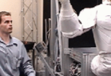 NASA humanoid robot (Robonaut) being taught to move with
a motion capture mechanism developed in the Interaction Lab